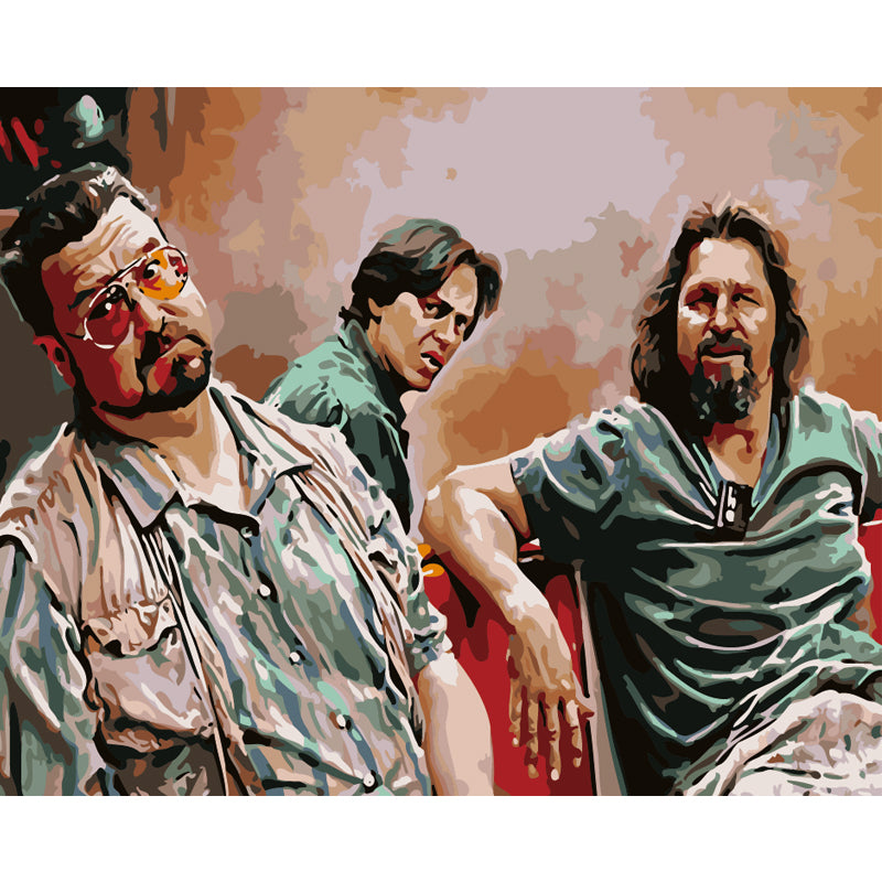 Three Friends at Home - 40x50 cm paint by numbers kit
