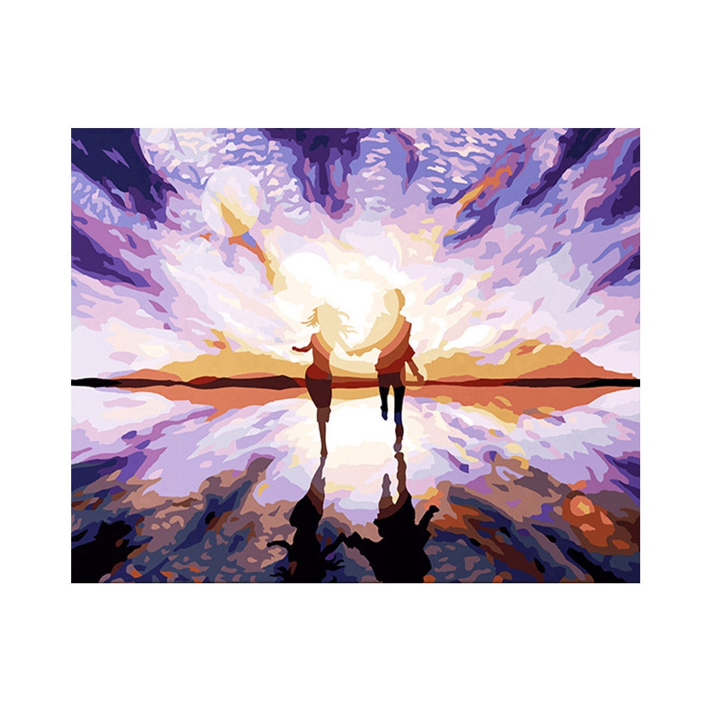 Together into the Sunset - 40x50 cm paint by numbers kit