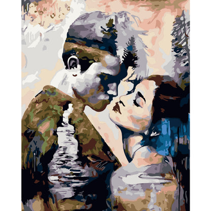 Soldier's Farewell Kiss - 40x50 cm paint by numbers kit