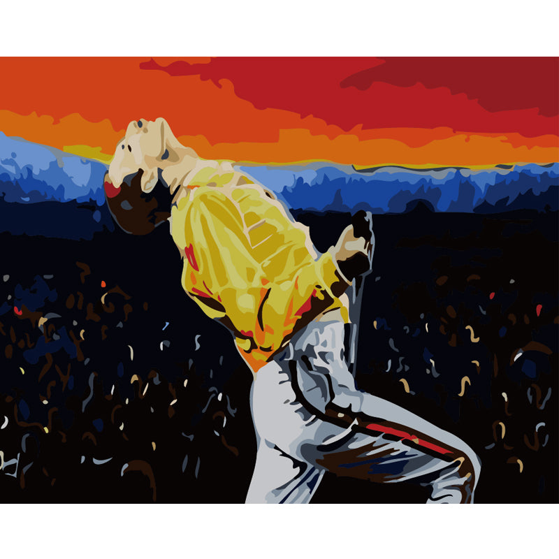Rock Legend on Stage - 40x50 cm paint by numbers kit