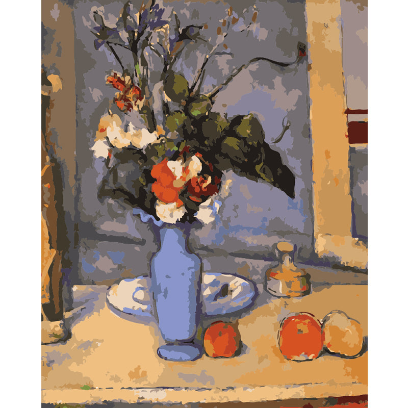 Blue Vase and Orchard Fruit - 40x50 cm paint by numbers kit