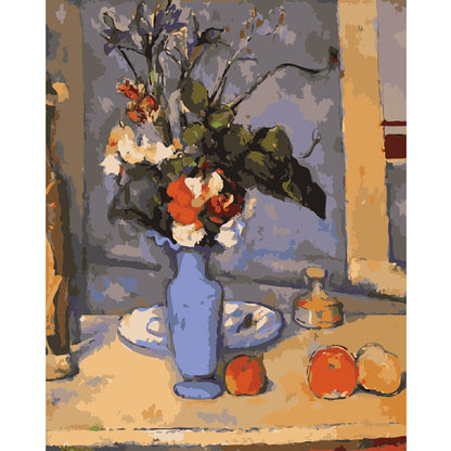 Blue Vase and Orchard Fruit - 40x50 cm paint by numbers kit