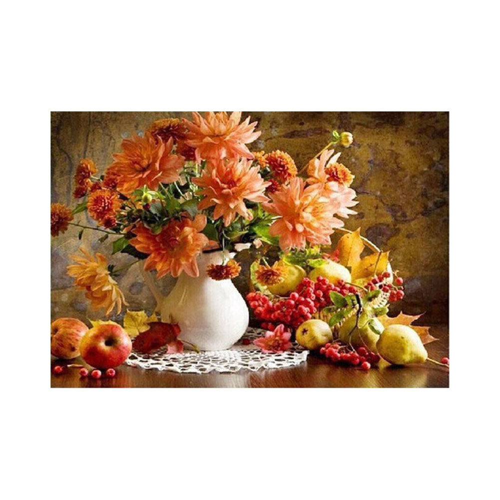 Autumn Flowers and Fruit - 40x50 cm paint by numbers kit