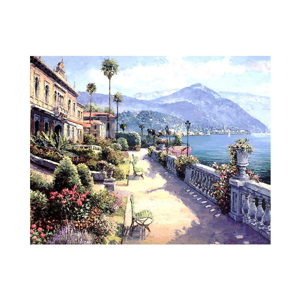 Lakeside Garden Promenade - 40x50 cm paint by numbers kit