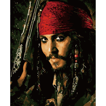 Mysterious Pirate Captain - 40x50 cm paint by numbers kit