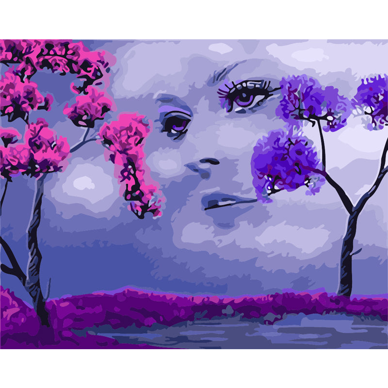 Purple Garden Dream - 40x50 cm paint by numbers kit