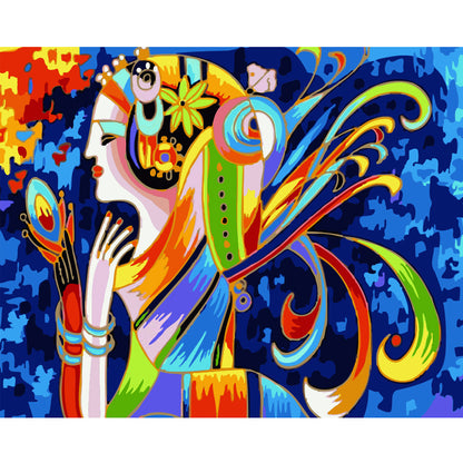 Colorful Abstract Musician - 40x50 cm paint by numbers kit