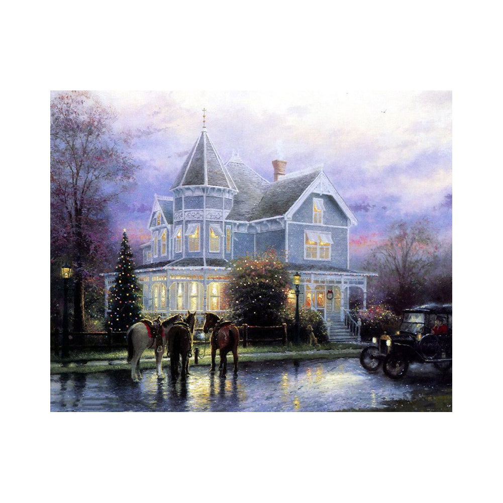 Victorian Winter Arrival - 40x50 cm paint by numbers kit