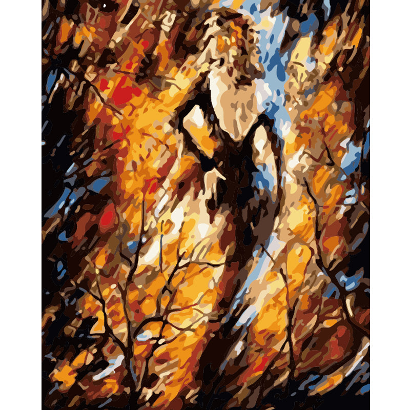 Abstract Woman in Golden Light - 40x50 cm paint by numbers kit