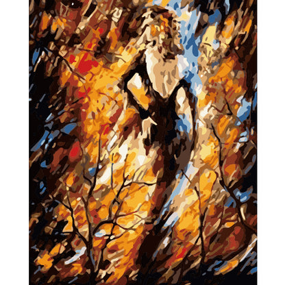 Abstract Woman in Golden Light - 40x50 cm paint by numbers kit