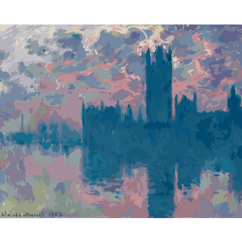 Twilight Palace Reflection - 40x50 cm paint by numbers kit