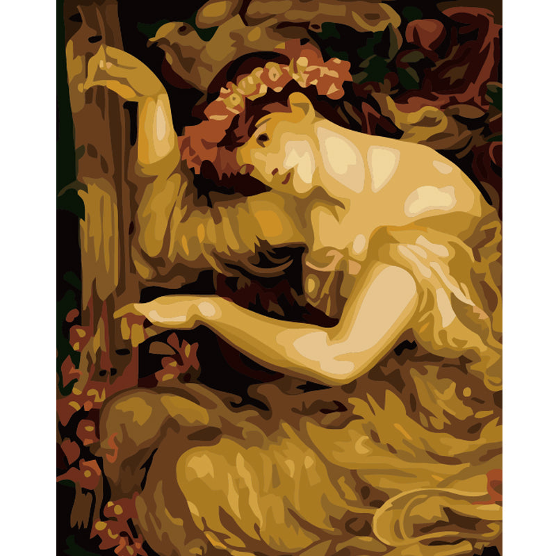 Golden Woodland Muse - 40x50 cm paint by numbers kit