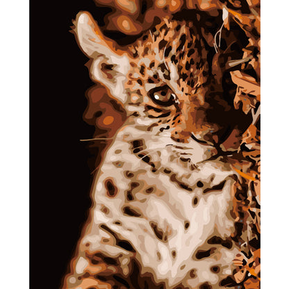 Spotted Wild Cat Portrait - 40x50 cm paint by numbers kit