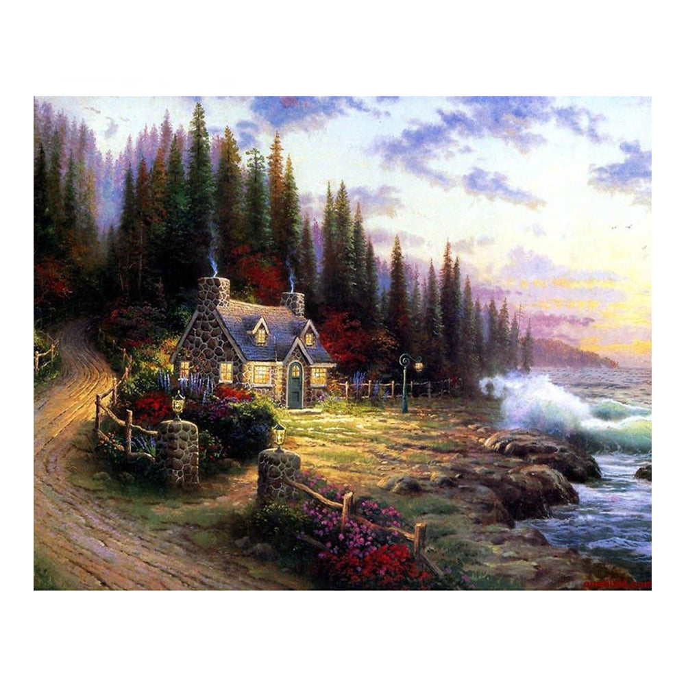 Coastal Cottage Retreat - 40x50 cm paint by numbers kit