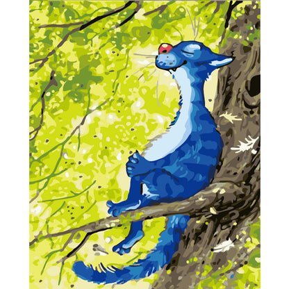 Blue Forest Creature - 40x50 cm paint by numbers kit