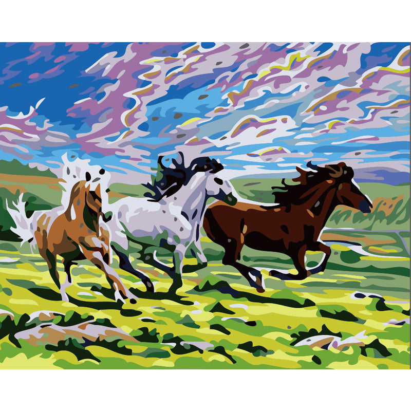 Wild Horses on the Prairie - 40x50 cm paint by numbers kit