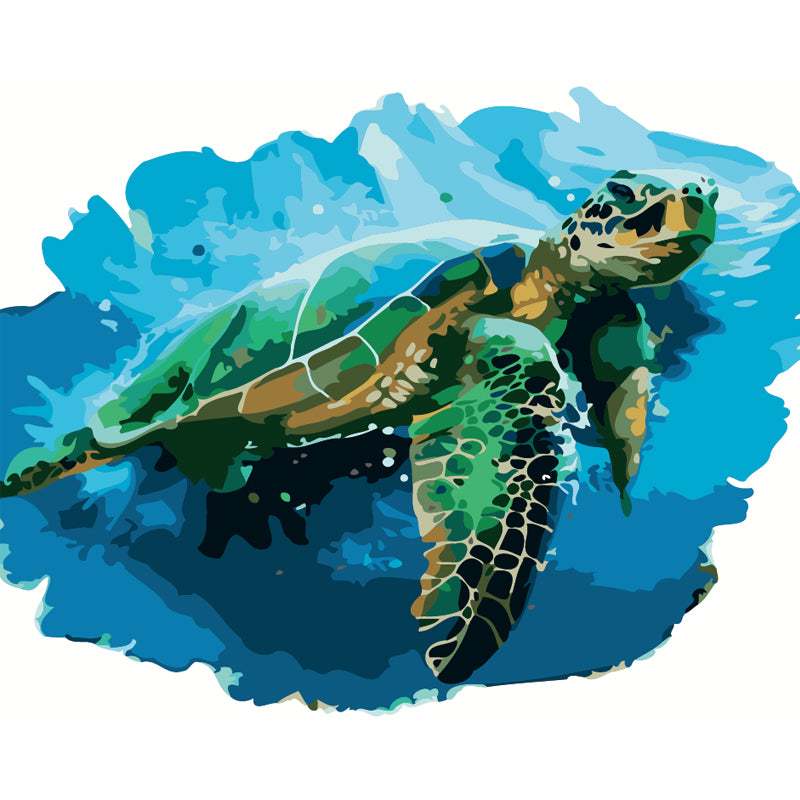 Sea Turtle in Turquoise Water - 40x50 cm paint by numbers kit