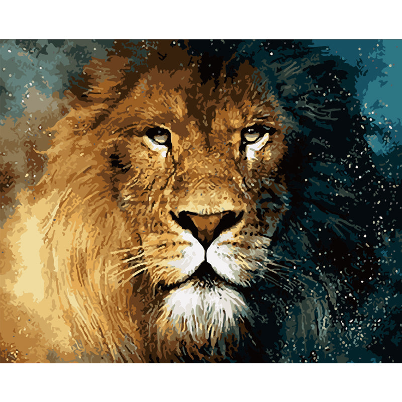 Lion of Light and Shadow - 40x50 cm paint by numbers kit