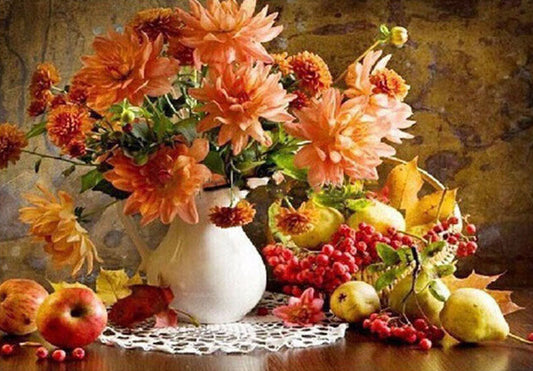 Autumn Still Life Bloom paint by numbers kit