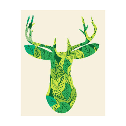 Botanical Deer Silhouette - 40x50 cm paint by numbers kit