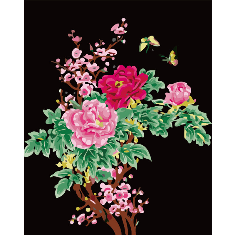 Peonies and Butterflies - 40x50 cm paint by numbers kit