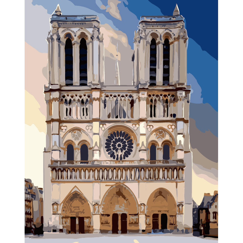 Notre Dame Facade - 40x50 cm paint by numbers kit