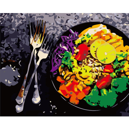 Colorful Garden Salad - 40x50 cm paint by numbers kit
