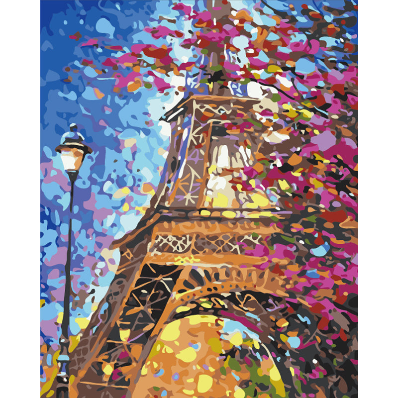 Eiffel Tower in Bloom - 40x50 cm paint by numbers kit