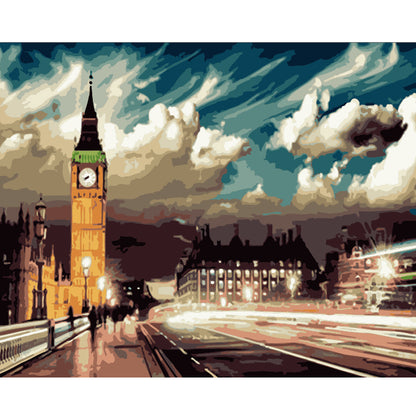 Big Ben at Twilight - 40x50 cm paint by numbers kit