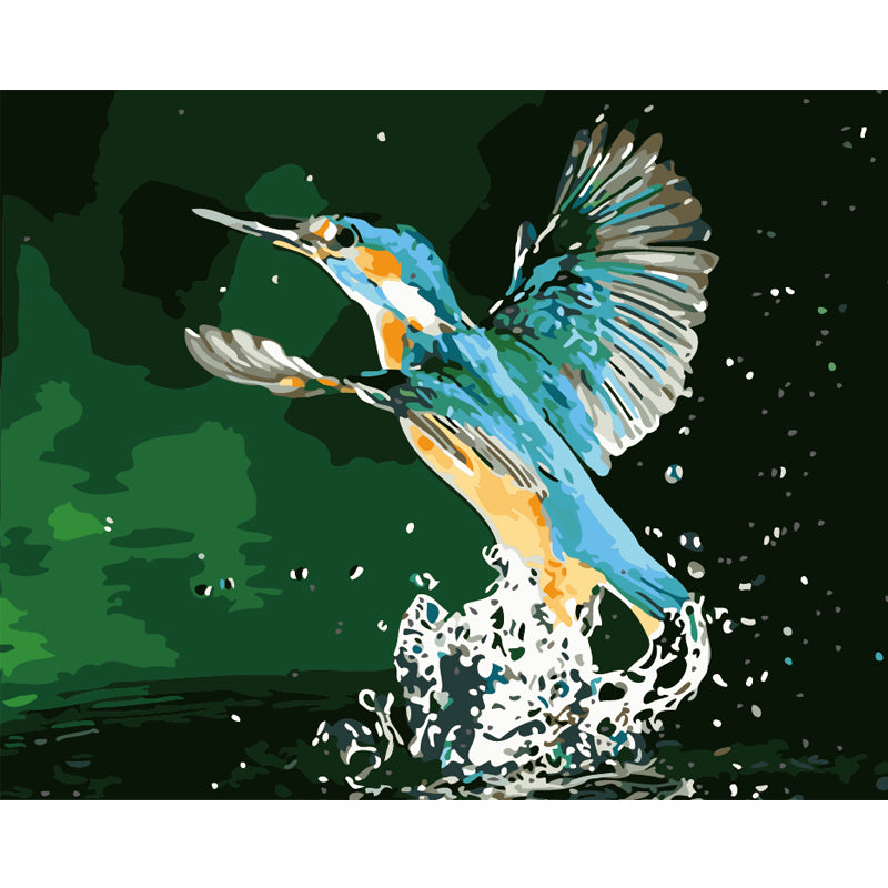 Kingfisher in Flight - 40x50 cm paint by numbers kit