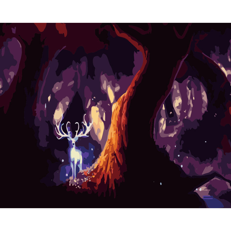 Enchanted White Stag - 40x50 cm paint by numbers kit