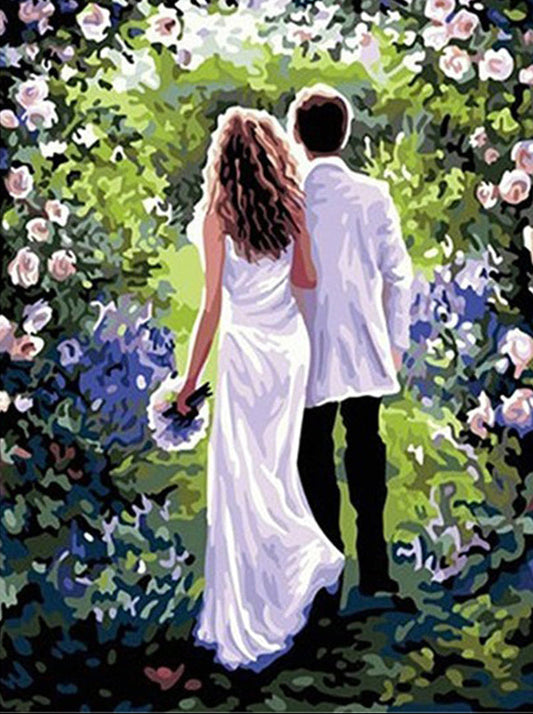 Wedding Garden Walk - 40x50 cm paint by numbers kit