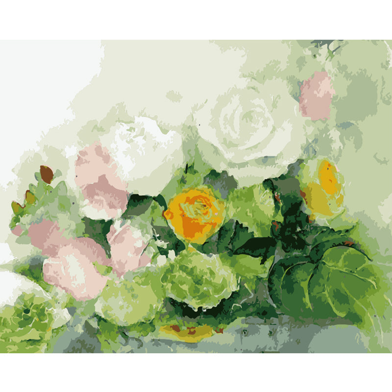 Pastel Rose Garden - 40x50 cm paint by numbers kit