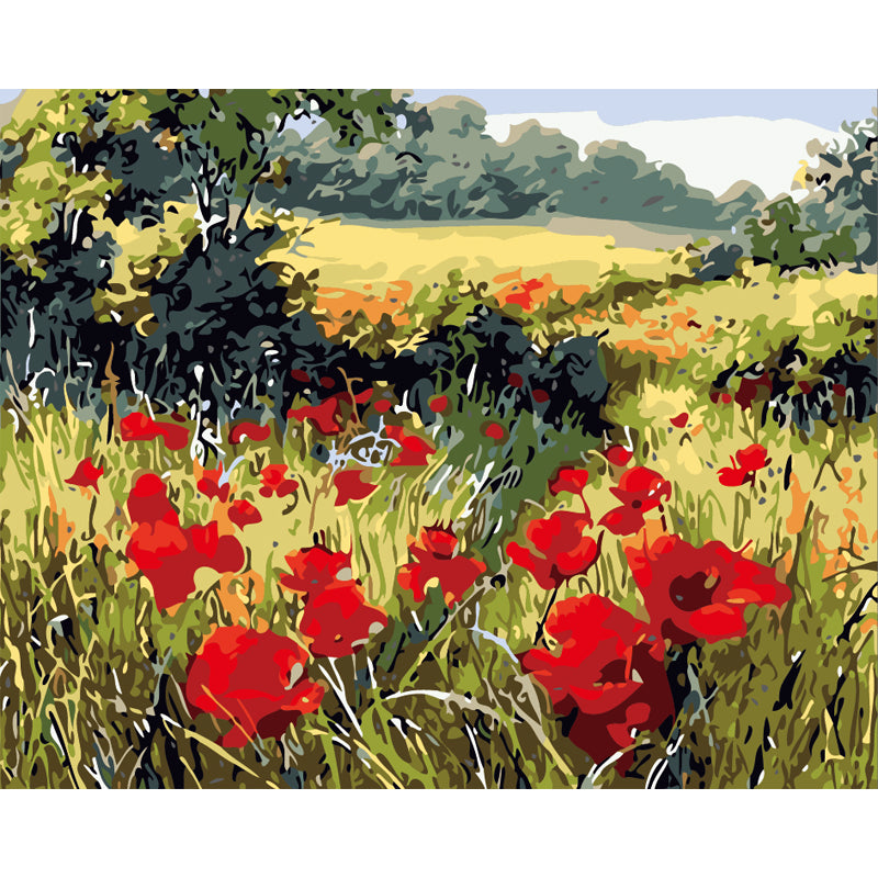 Summer Poppy Meadow - 40x50 cm paint by numbers kit
