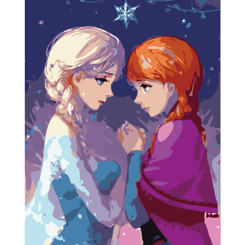 Sisters of the Winter Kingdom - 40x50 cm paint by numbers kit