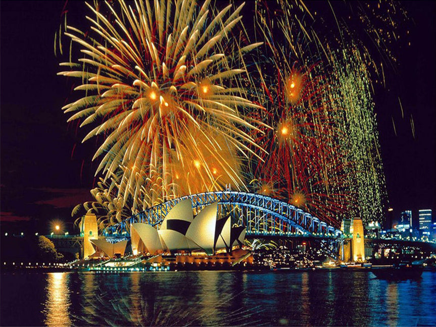 Sydney Fireworks Night - 40x50 cm paint by numbers kit