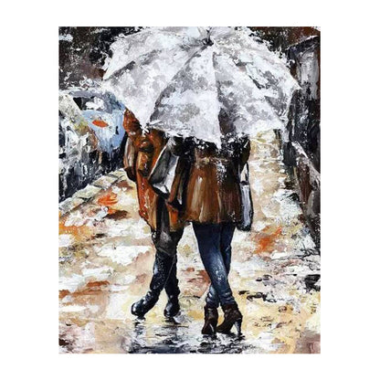 Rainy Day Together - 40x50 cm paint by numbers kit