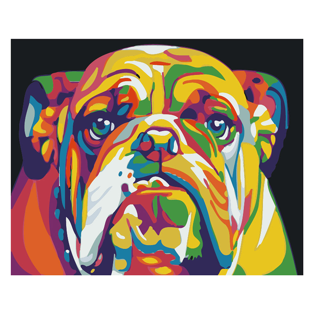 Pop Art Bulldog - 40x50 cm paint by numbers kit
