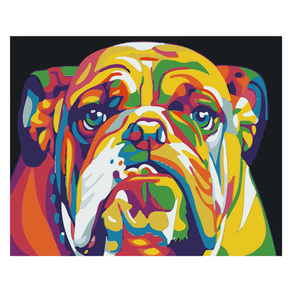 Pop Art Bulldog - 40x50 cm paint by numbers kit