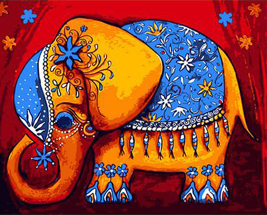 Decorative Elephant - 40x50 cm paint by numbers kit