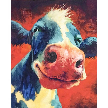 Playful Colorful Cow - 40x50 cm paint by numbers kit