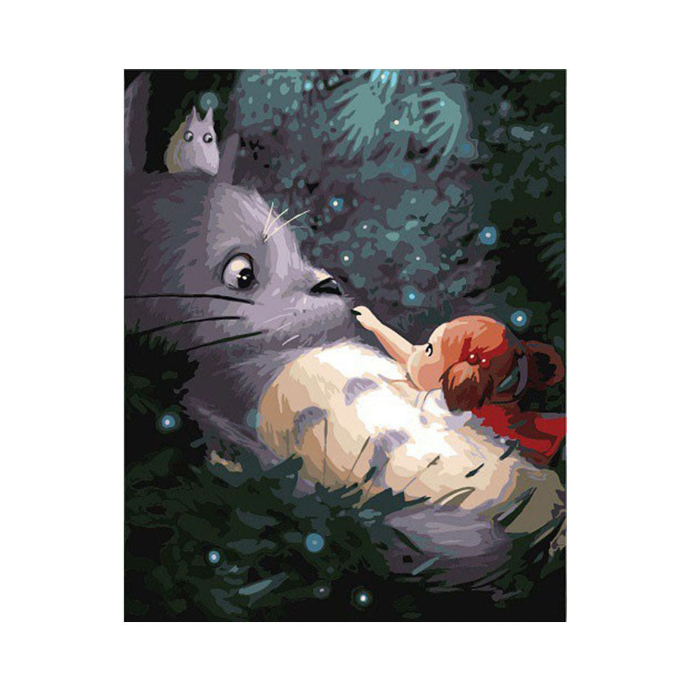 Forest Friend and Girl - 40x50 cm paint by numbers kit