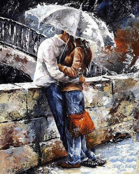 Rainy Day Embrace paint by numbers kit