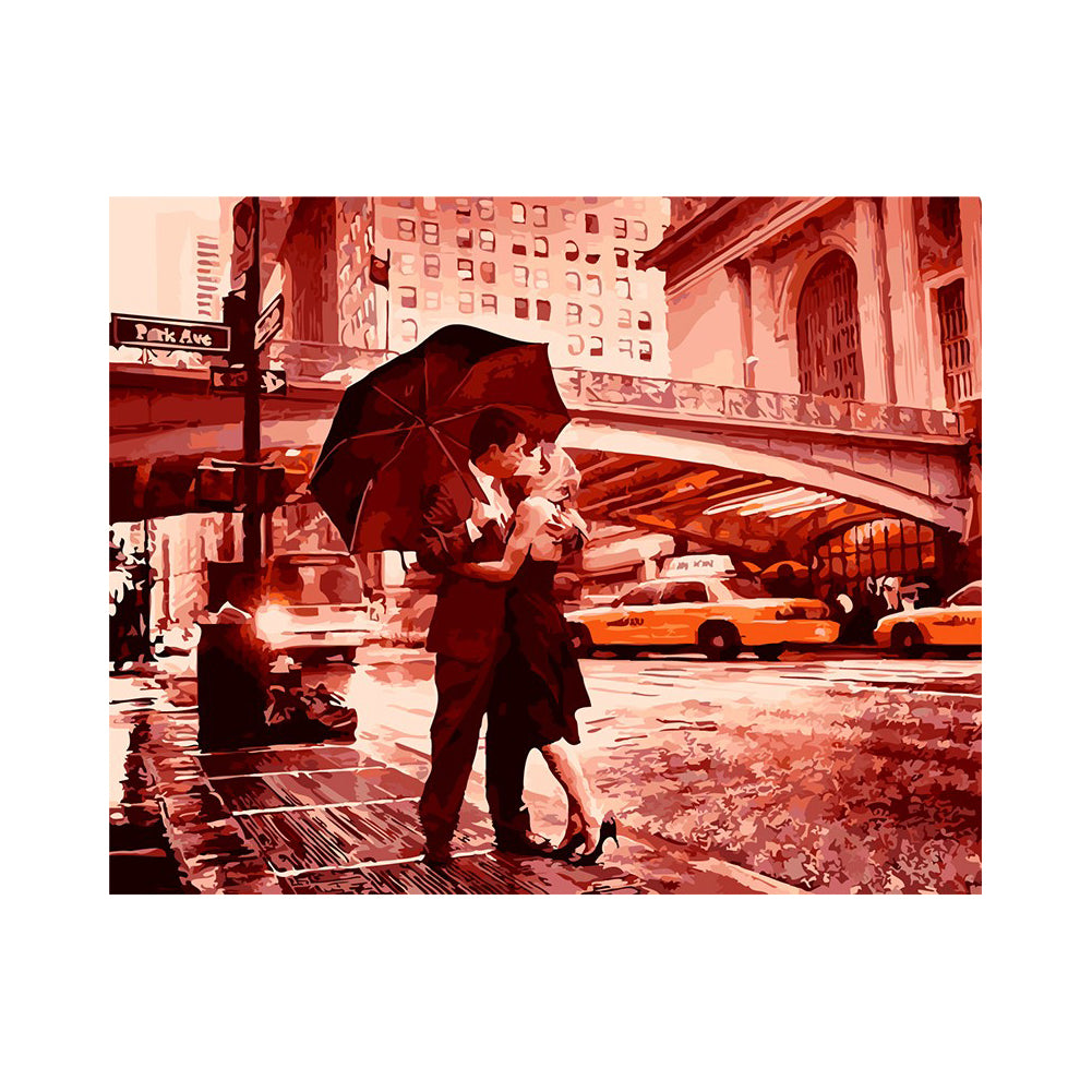 Rainy City Romance - 40x50 cm paint by numbers kit