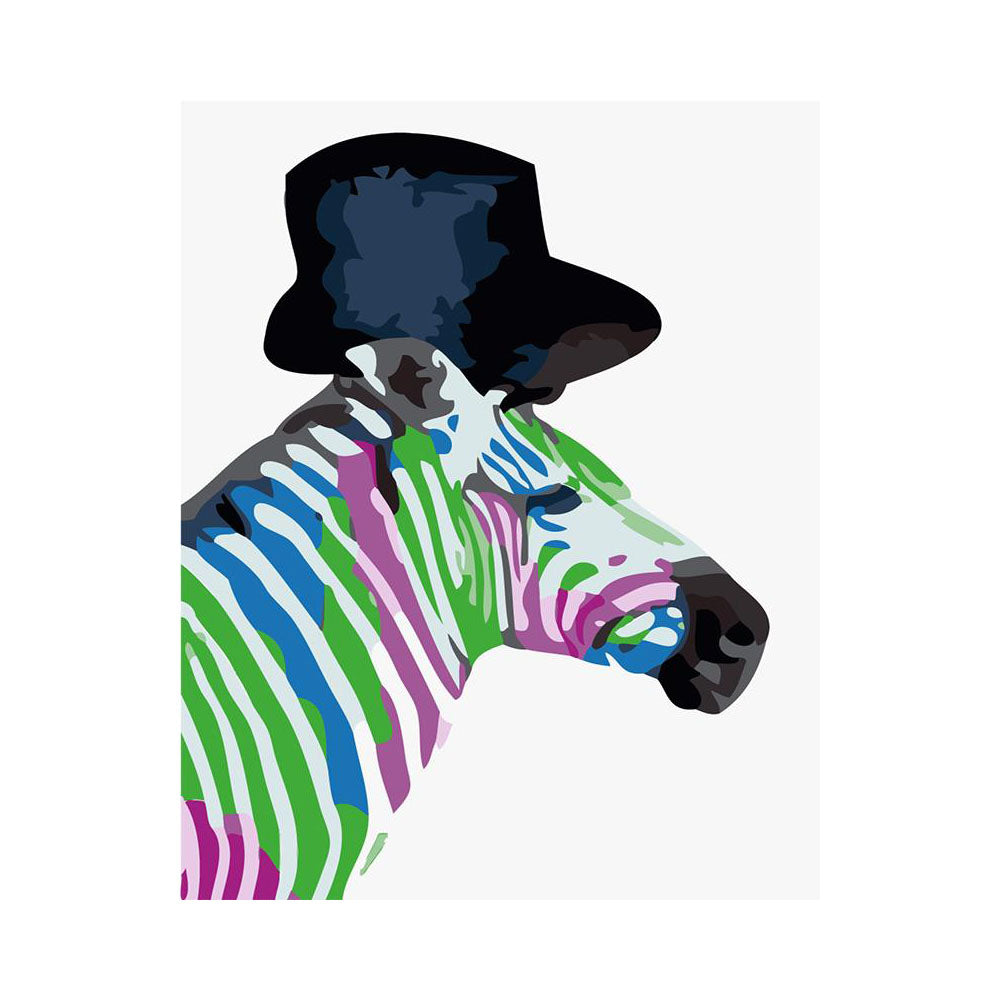 Colorful Gentleman Horse - 40x50 cm paint by numbers kit