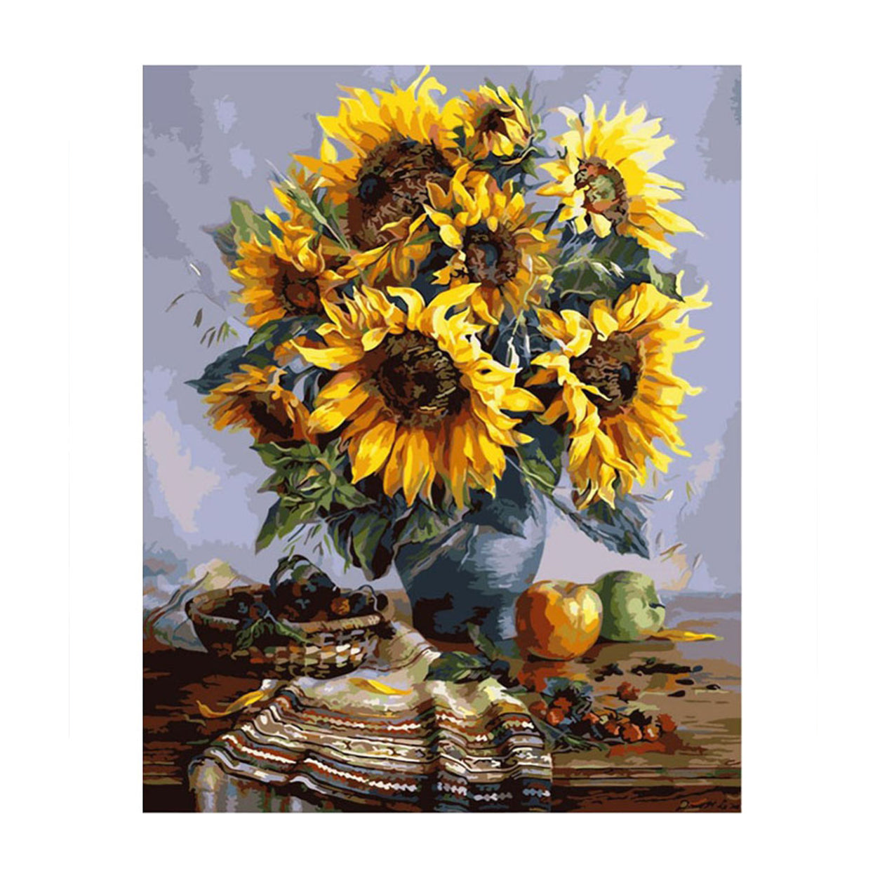 Sunflower Harvest Still Life - 40x50 cm paint by numbers kit