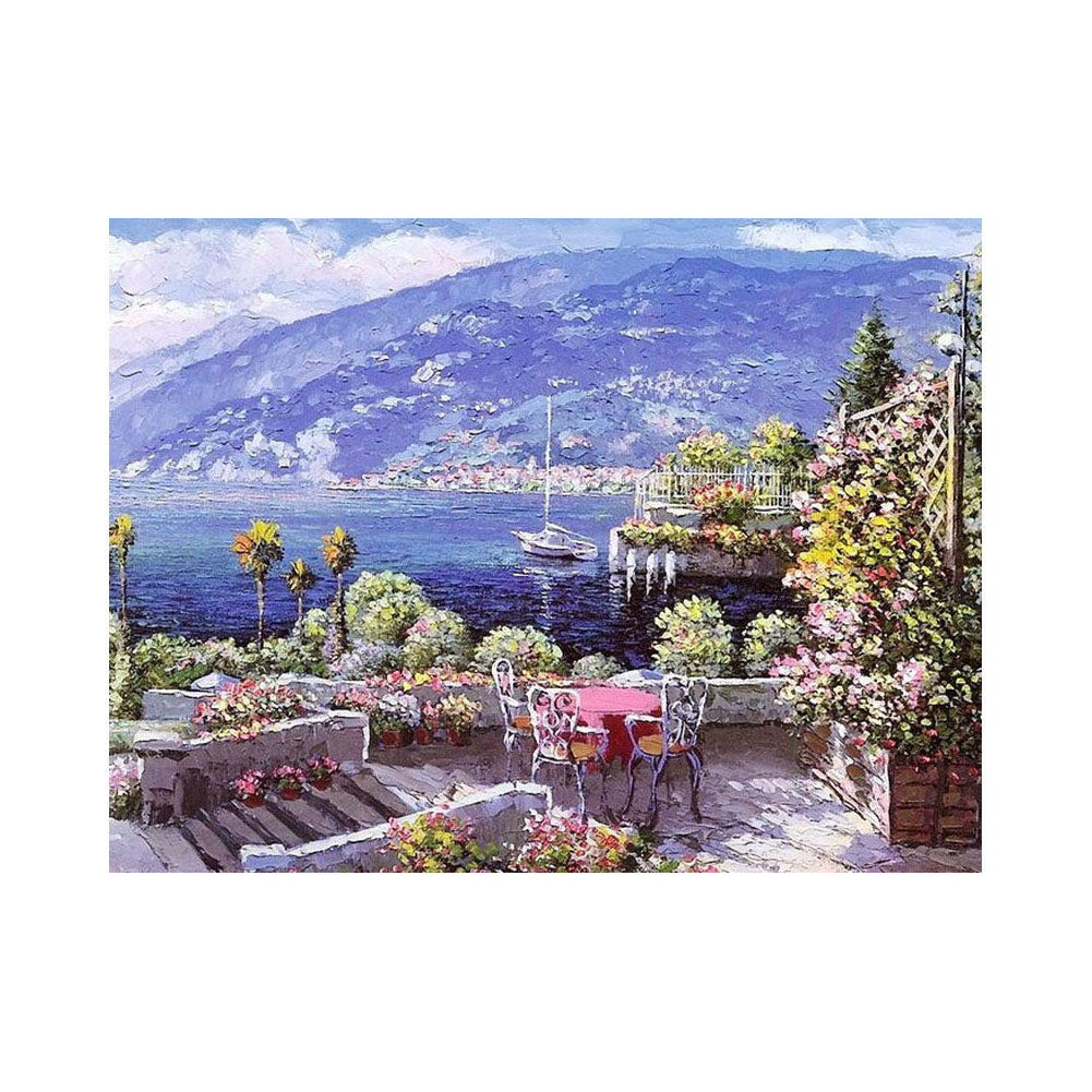 Lakeside Garden Terrace - 40x50 cm paint by numbers kit