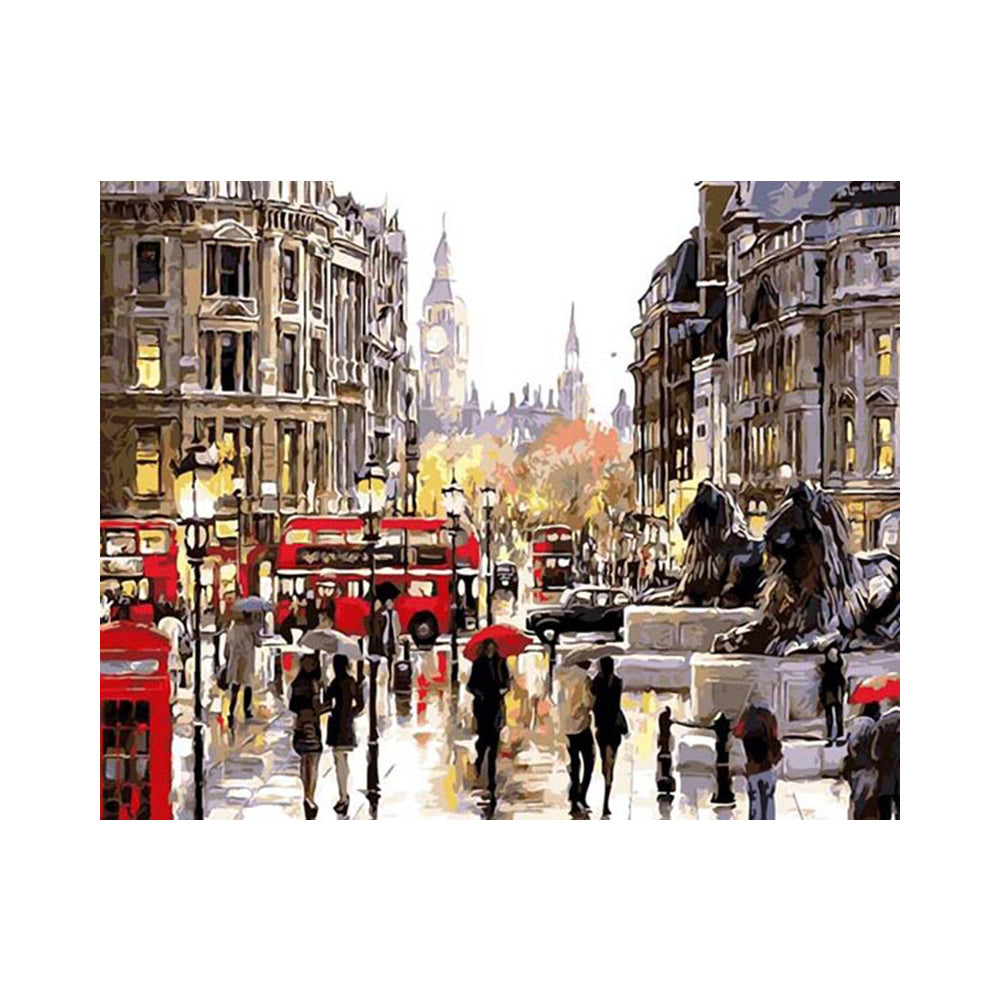 Rainy London Streets - 40x50 cm paint by numbers kit
