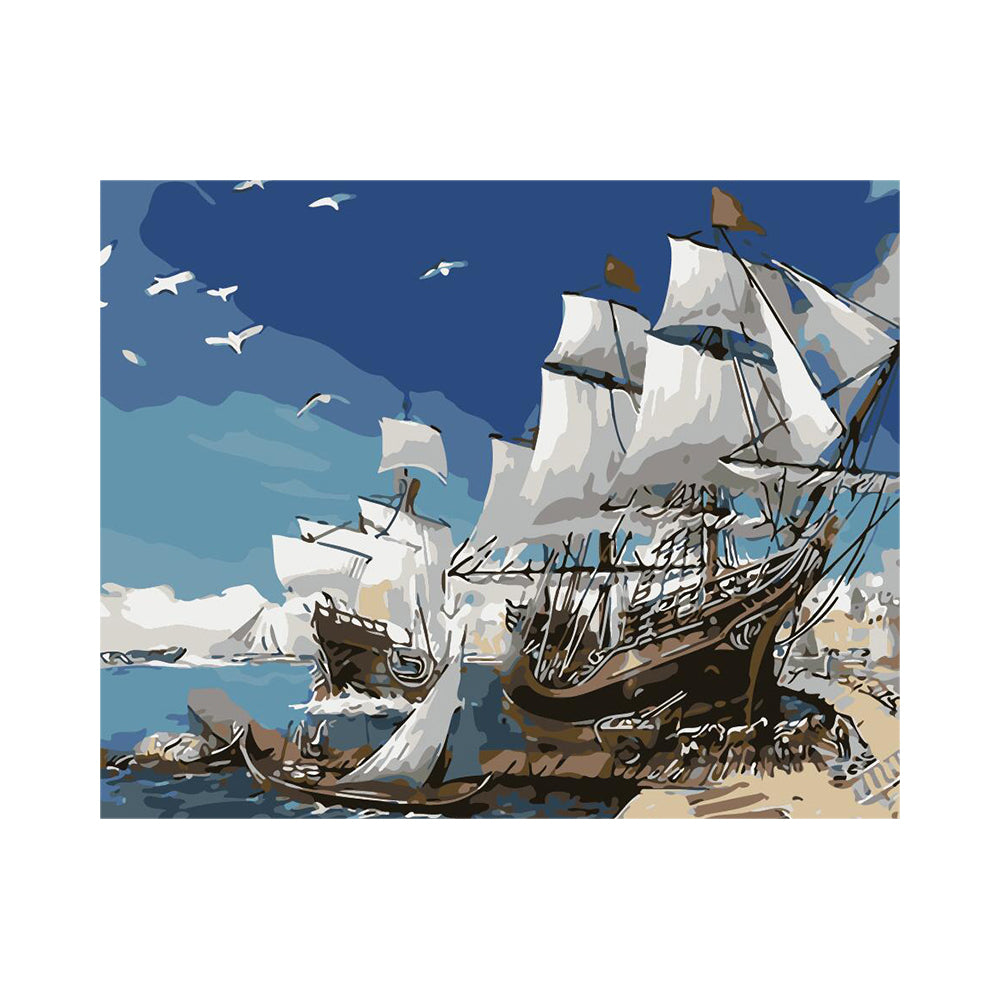 Sailing Through Blue Waters - 40x50 cm paint by numbers kit