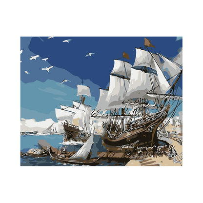 Sailing Through Blue Waters - 40x50 cm paint by numbers kit